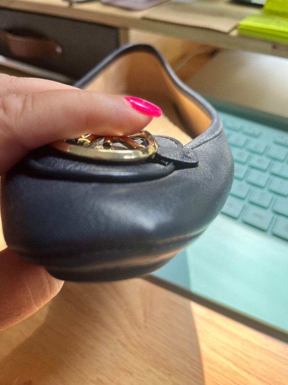 Michaels Kors Navy Flats Size 9 - Picture 10 of 11